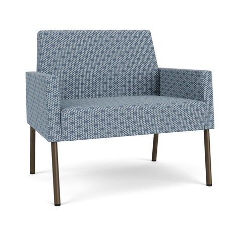 Lesro Mystic Lounge Reception Bariatric Chair, Bronze, RS Rain Song Upholstery ML1401
